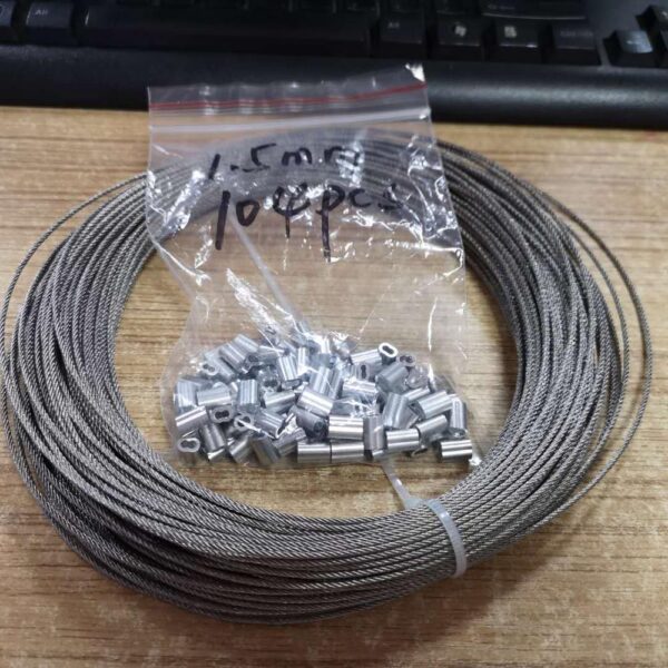 Corde en Acier Inoxydable à Suspendre Kit, Câble métallique résistant  enduit de nylon 304 d'acier