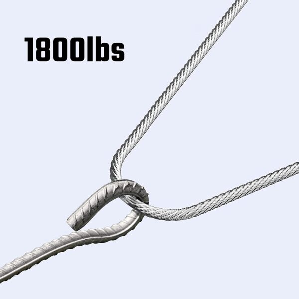 Câble de garde-corps de pont avec coupe-fil en acier inoxydable T316, 7x7 brins, Construction 6