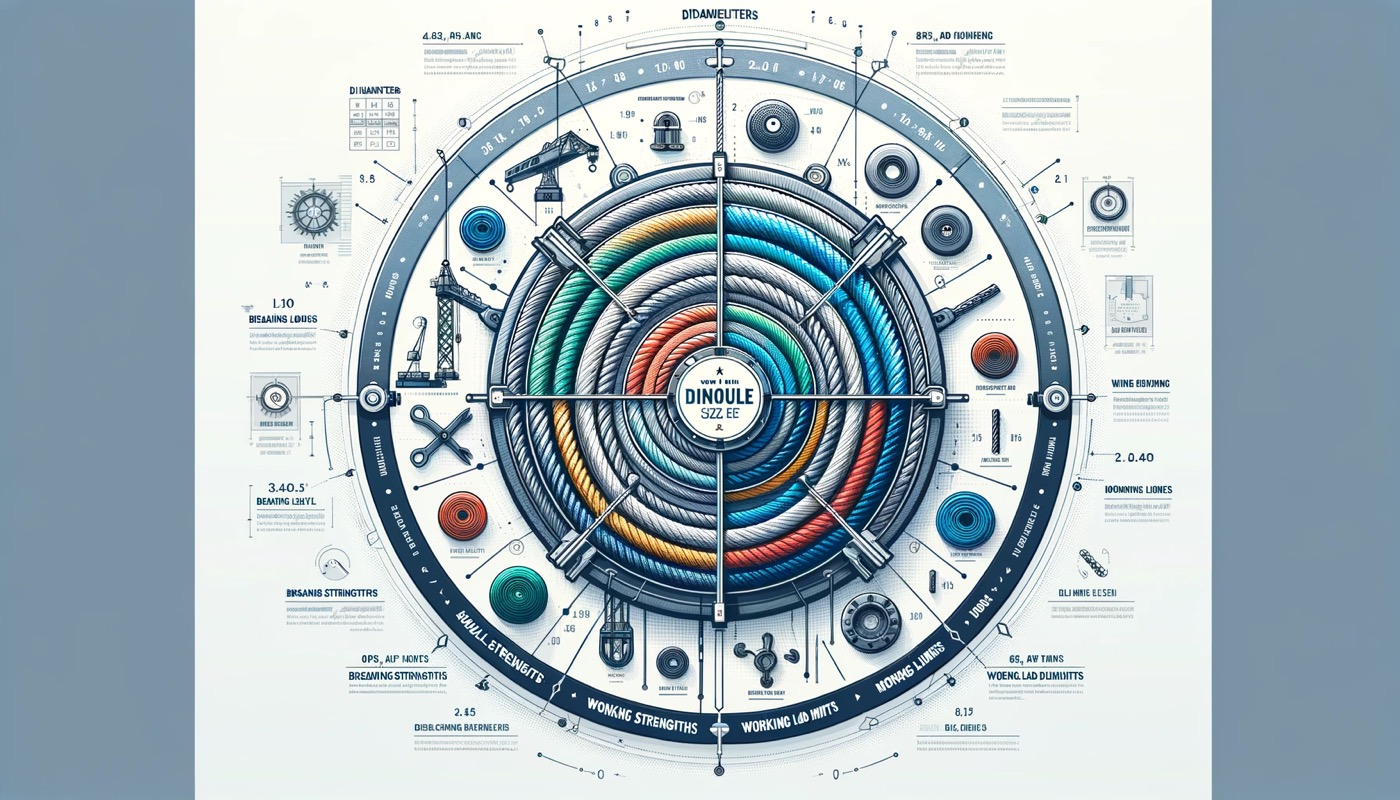 Tabla de tamaños de cables de acero