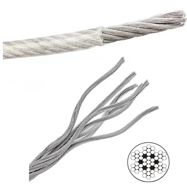 Superior Transparent PVC Coated Stainless Steel Wire Rope - Durable & Rustproof Cable for Clotheslines & DIY ✨ - Afbeelding 4