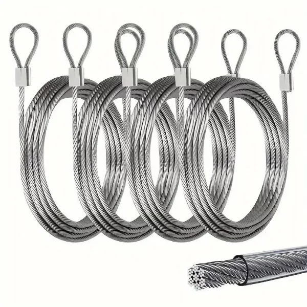 304 Stainless Steel Wire Canopy Rope – 2mm Rustproof Lifting Cable for Shade Sails, Clotheslines & Outdoor Lighting